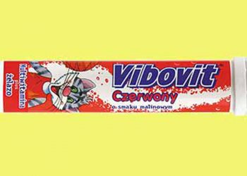 Vibovit czerwony o smaku malinowym - pastylki musujące w tubie