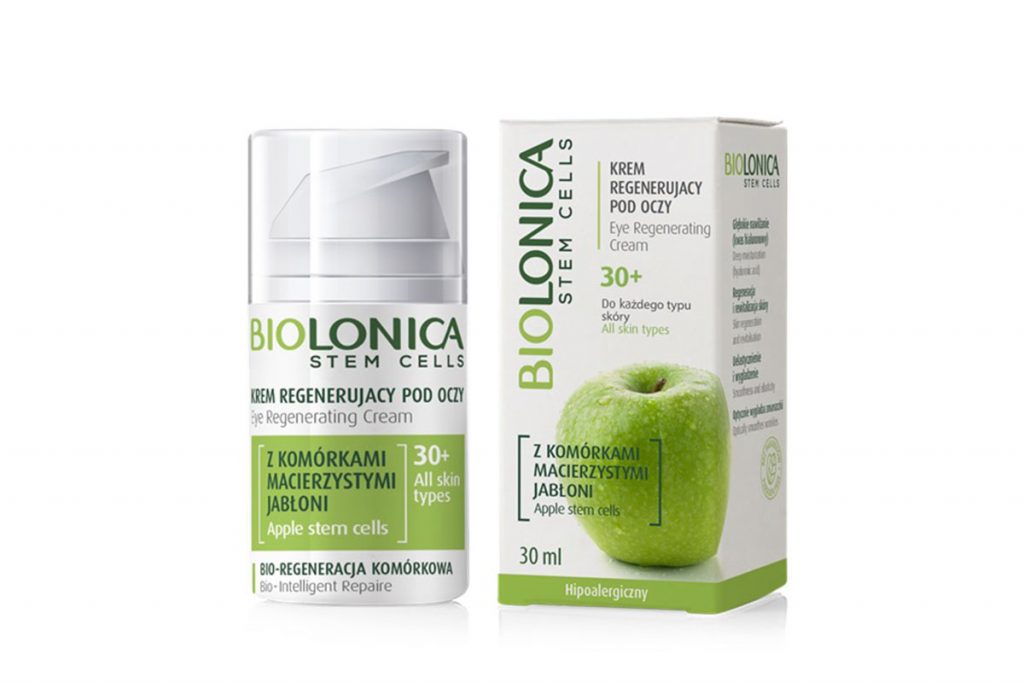 Krem regenerujący pod oczy z serii Biolonica Apple Stem Cells 30+