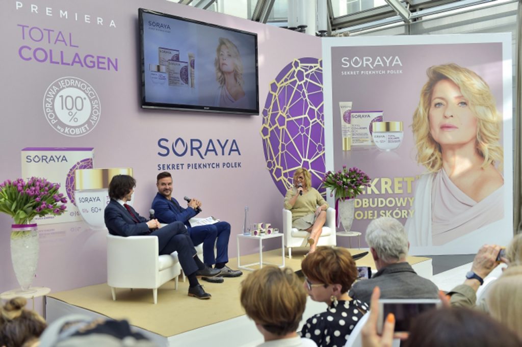 Ewa Kasprzyk ambasadorką linii Soraya Total Collagen
