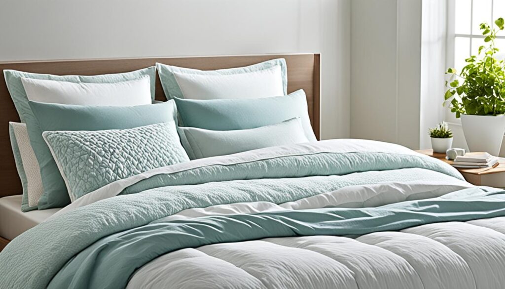 pościelone łóżko