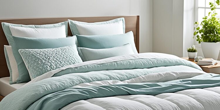 pościelone łóżko